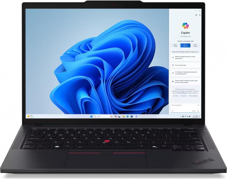 Изображение Ноутбук Lenovo ThinkPad T14 Gen 5 (Intel 125U 1300 МГц/ SSD 512 ГБ  /RAM 16 ГБ/ 14" 1920x1200/VGA встроенная/ Без ОС) (21MMS57G00)