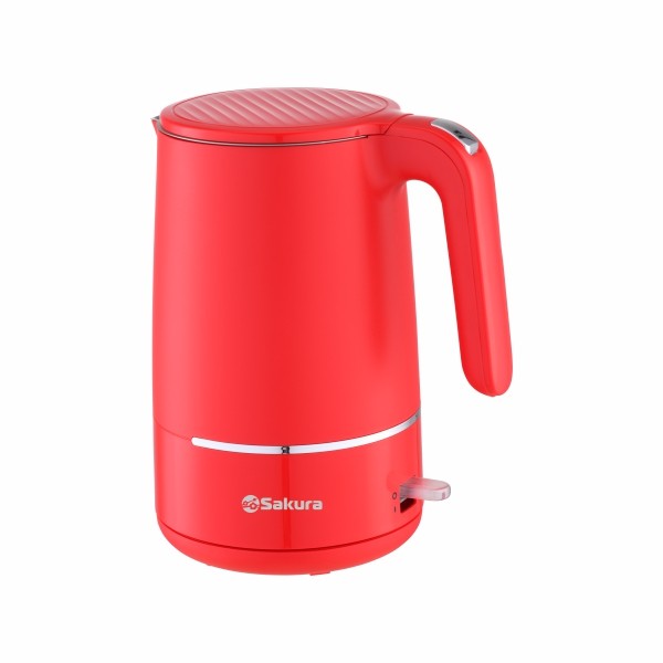Изображение Электрический чайник Sakura SA-2176R (1800 Вт/1,7 л /пластик, нержавеющая сталь/красный)
