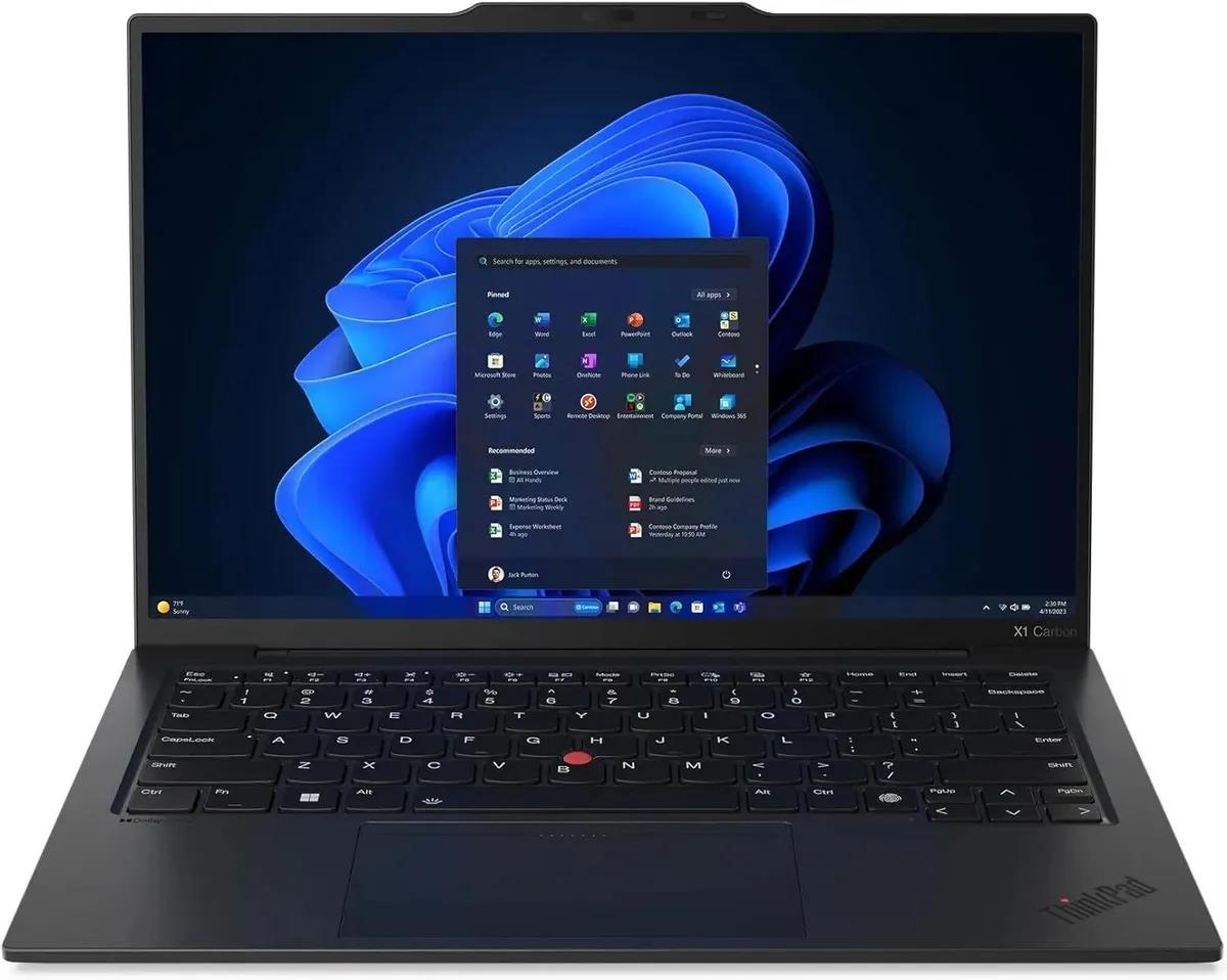Изображение Ноутбук Lenovo ThinkPad X1 Carbon 12 Gen (Intel 155H 1400 МГц/ SSD 1024 ГБ  /RAM 32 ГБ/ 14" 2880x1800/VGA встроенная/ Windows 11 Pro) (21KC0000CD_PRO)