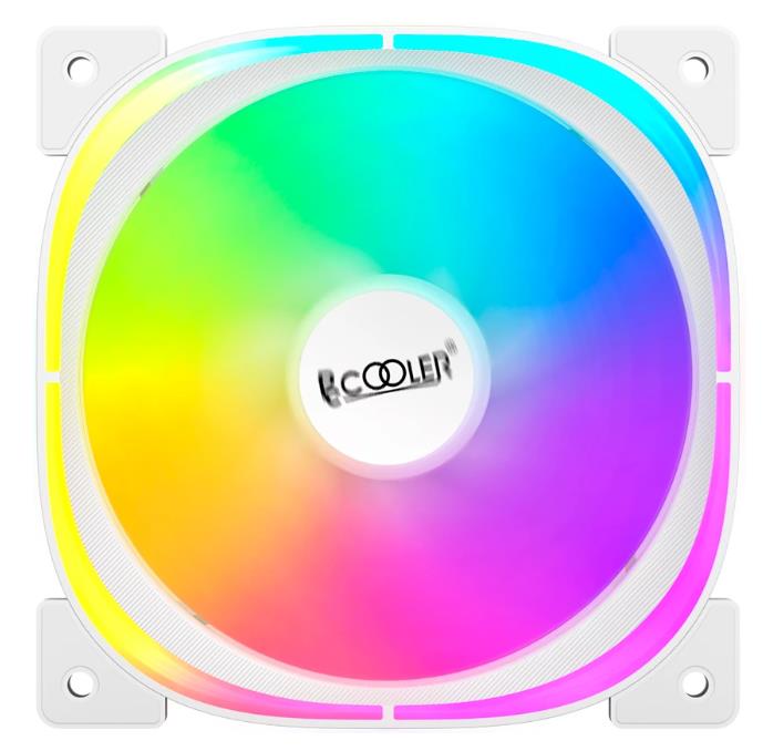 Изображение Вентилятор PCcooler EF120 ARGB White (1500 об/мин , 120x120x25 мм,4-pin PWM)