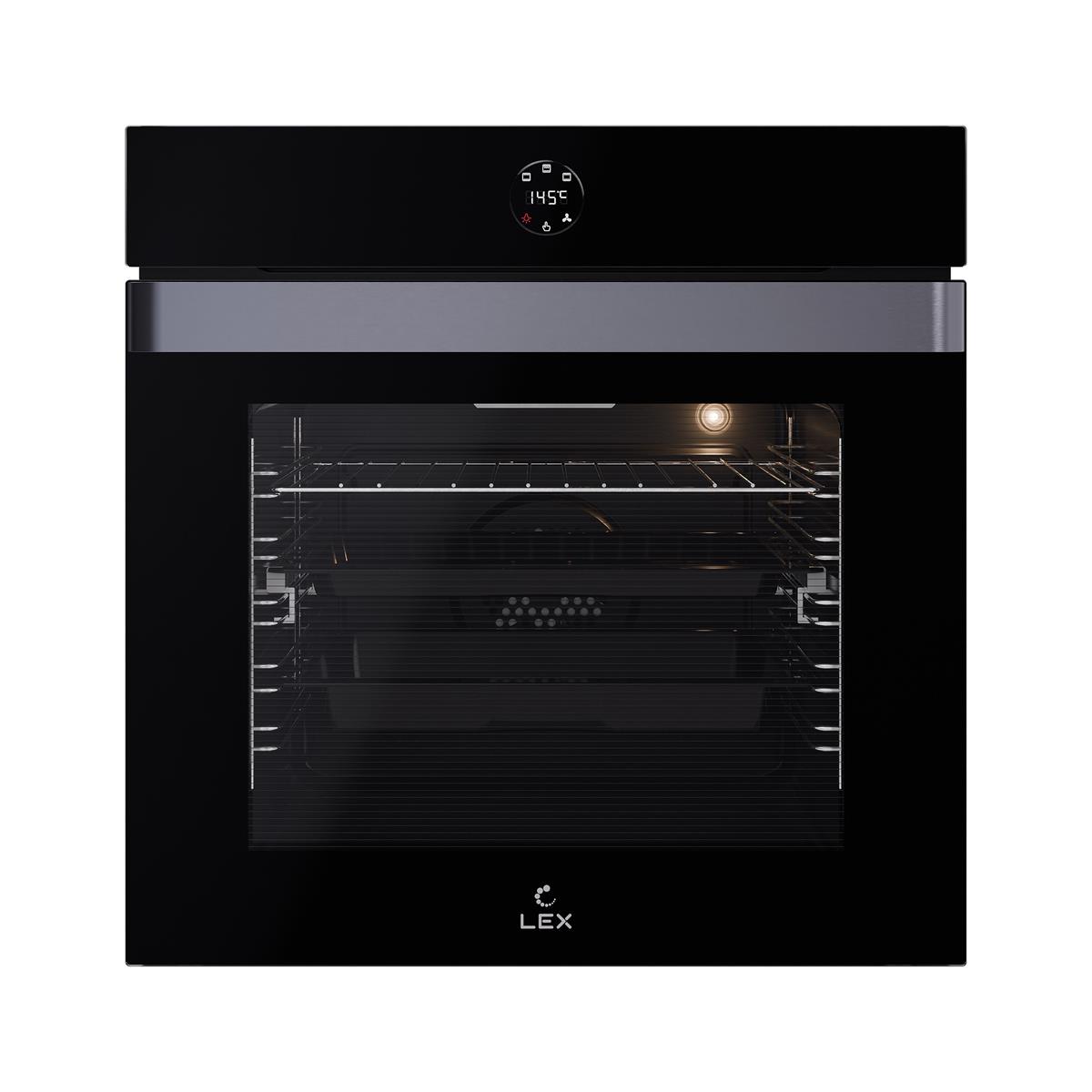 Изображение Духовой шкаф LEX EDP 607 BL WIDE SERIES (72 л , чёрный)