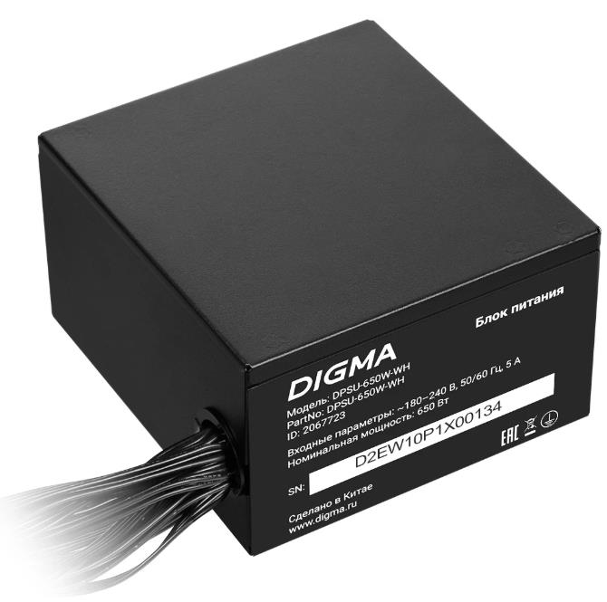 Изображение Блок питания Digma DPSU-650W-WH (DPSU-650W-WH) (650 Вт )