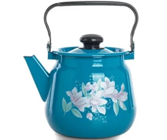 Изображение Чайник Сибирские товары С2716.34 эмал (3,5, л л /васильковый)