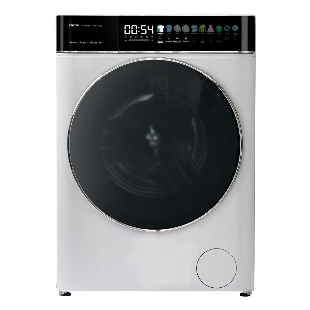 Изображение Стиральная машина CENTEK CT-1966, белый (фронтальная, 8 кг, 1200 об/мин )