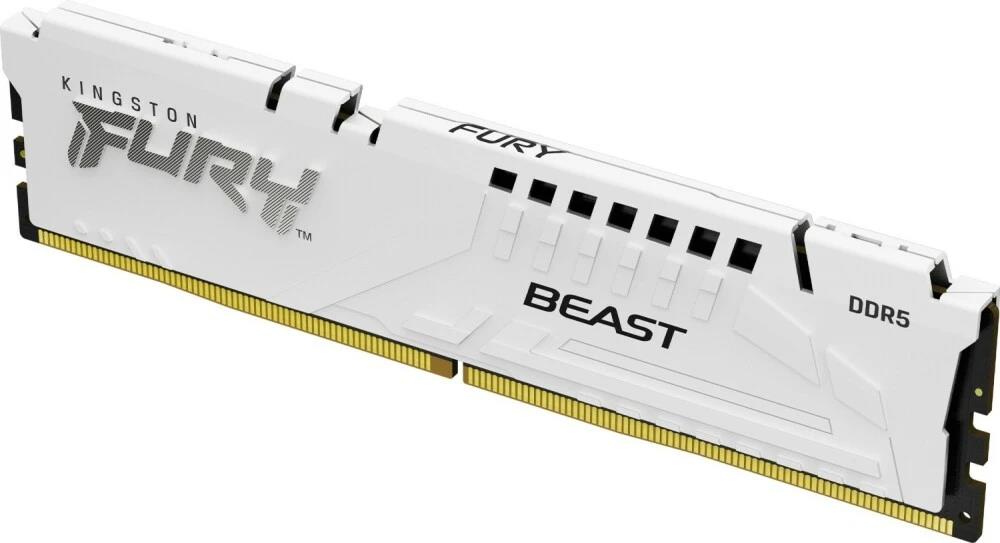 Изображение Оперативная память 1x32 GB DDR5 Kingston Fury Beast White (48000 Мб/с, 6000 МГц, CL36)