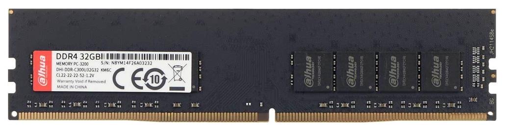 Изображение Оперативная память 1x32 GB DDR4 Dahua DHI-DDR-C300U32G32 (25600 МБ/с, 3200 МГц, CL22)