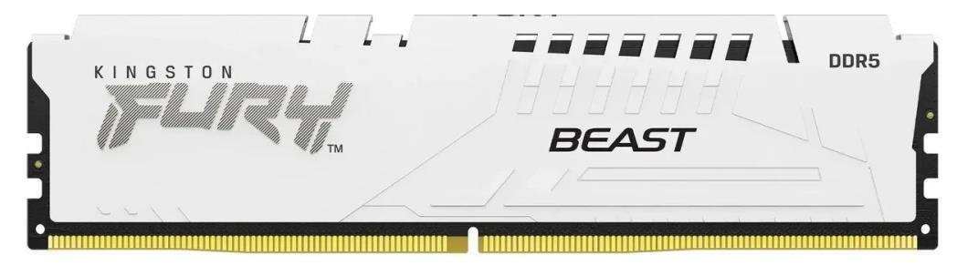 Изображение Оперативная память 16 GB DDR5 Kingston Fury Beast White (48000 Мб/с, 6000 МГц, CL30)