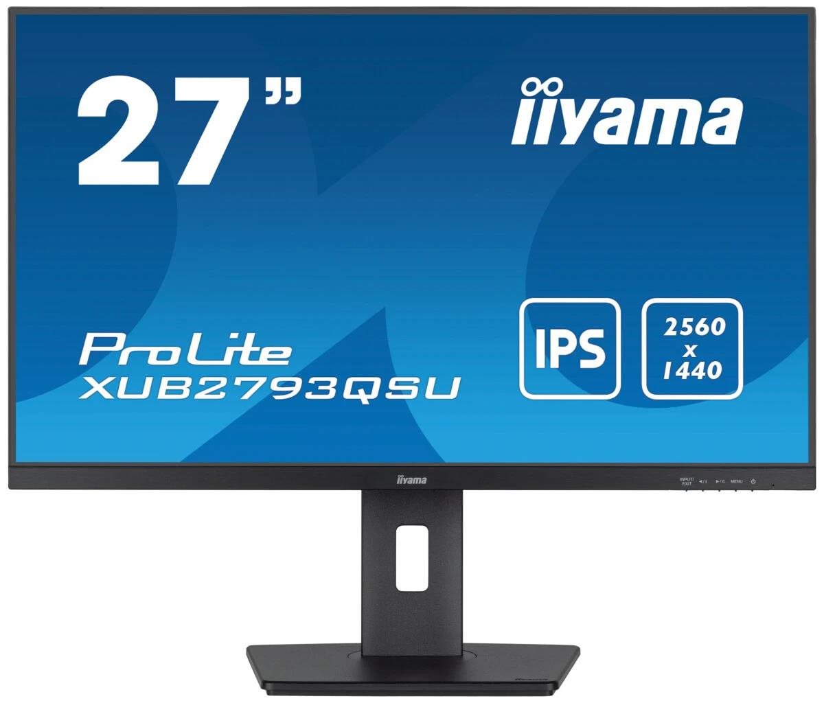 Изображение Монитор Iiyama ProLite XUB2793QSU-B7 (27 "/2560x1440/TFT IPS)