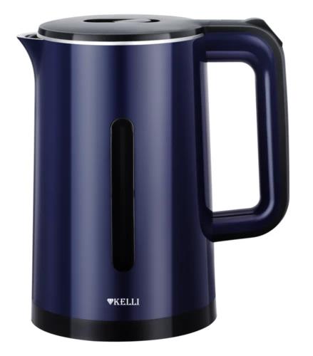Изображение Электрический чайник Kelli KL-1375 (2200 Вт/1,8 л /металл, пластик/синий)