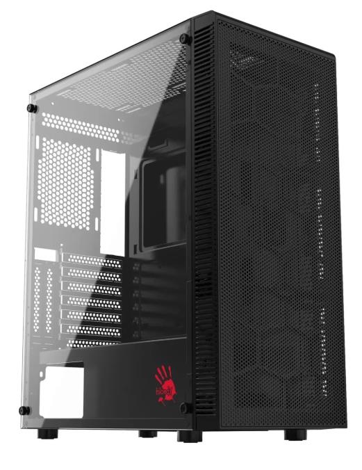 Изображение Корпус Bloody BD-CC115 Black (mATX, ATX, Mini-ITX, черный, без БП)/(BD-CC115-BK)