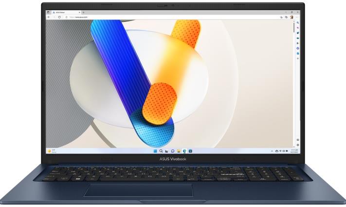 Изображение Ноутбук Asus Vivobook 17 X1704VA-AU730 (Intel 1334U 1300 МГц/ SSD 512 ГБ  /RAM 16 ГБ/ 17.3" 1920x1080/VGA встроенная/ Без ОС) (90NB10V2-M00UD0)