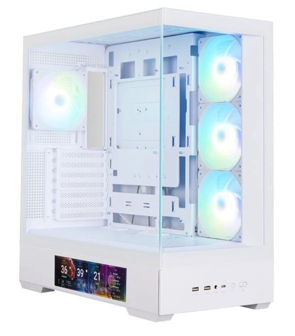 Изображение Корпус Zalman P40 DS White (mATX, ATX, Mini-ITX, белый, без БП)/(P40 DS White)