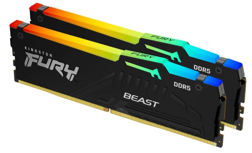 Изображение Оперативная память 2x16 GB DDR5 Kingston Fury Beast (51200 Мб/с, 6400 МГц, CL32)
