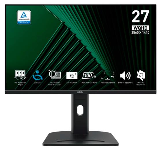 Изображение Монитор MSI Pro MP275QPG (27 "/2560x1440/TFT IPS)