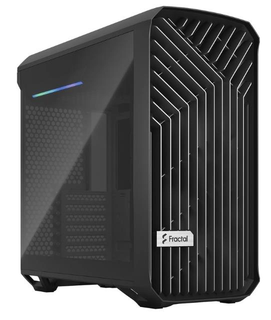 Изображение Корпус Fractal Design Torrent Compact Black TG Dark Tint (mATX, ATX, Mini-ITX, EATX, SSI CEB, черный, без БП)/(FD-C-TOR1C-01)