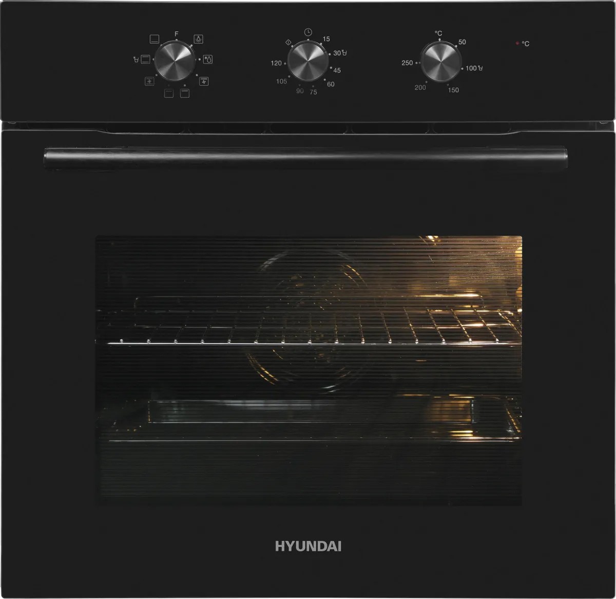 Изображение Духовой шкаф Hyundai HEO 6635 BG (65 л , чёрный)