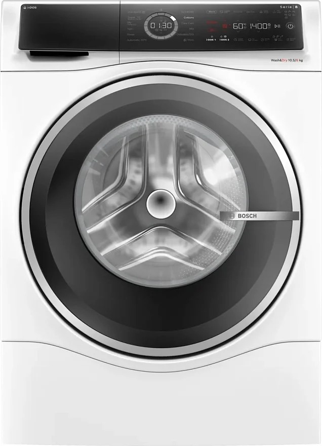 Изображение Стиральная машина Bosch WNC254A0ME, белый (фронтальная, 10,5 кг, 1400 об/мин )