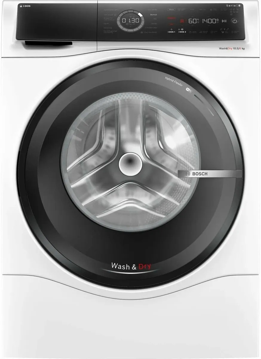 Изображение Стиральная машина Bosch WNC254A0SN, белый (фронтальная, 10,5 кг, 1400 об/мин )