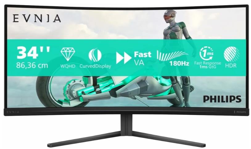 Изображение Монитор Philips 34M2C3500L Evnia (34 "/3440x1440/TFT *VA)