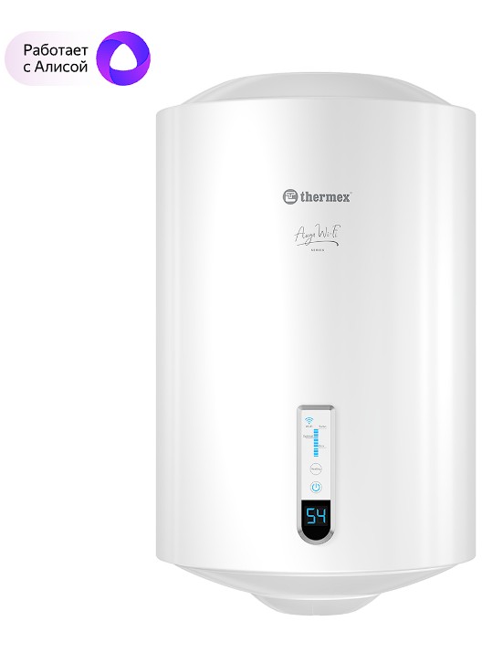 Изображение Водонагреватель Thermex Auga 80 V Wi-Fi (80 л /1,5 кВт/биостеклофарфор)