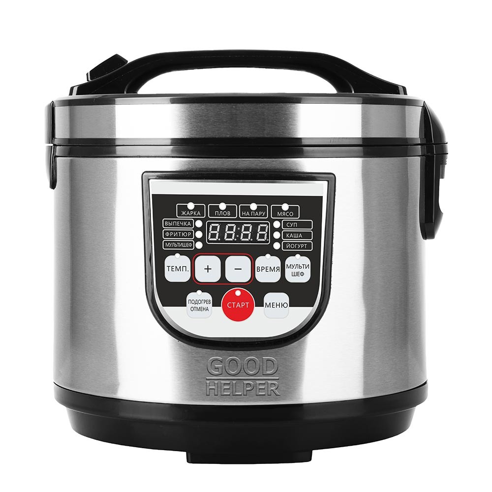 Изображение Мультиварка Goodhelper МС-5100 (900 Вт/5 л /черный, нержавеющая сталь)