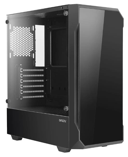 Изображение Корпус Ginzzu CL120 Black (mATX, ATX, Mini-ITX, черный, без БП)/(CL120)