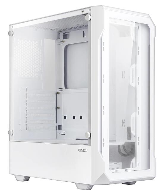 Изображение Корпус Ginzzu CL130 White (mATX, ATX, Mini-ITX, белый, без БП)/(CL130)