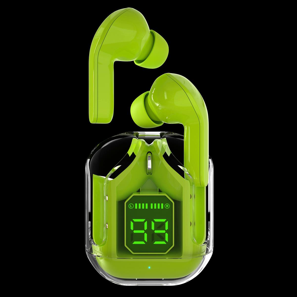 Изображение Bluetooth-гарнитура/наушники More Choice BW07 TWS (зеленый)