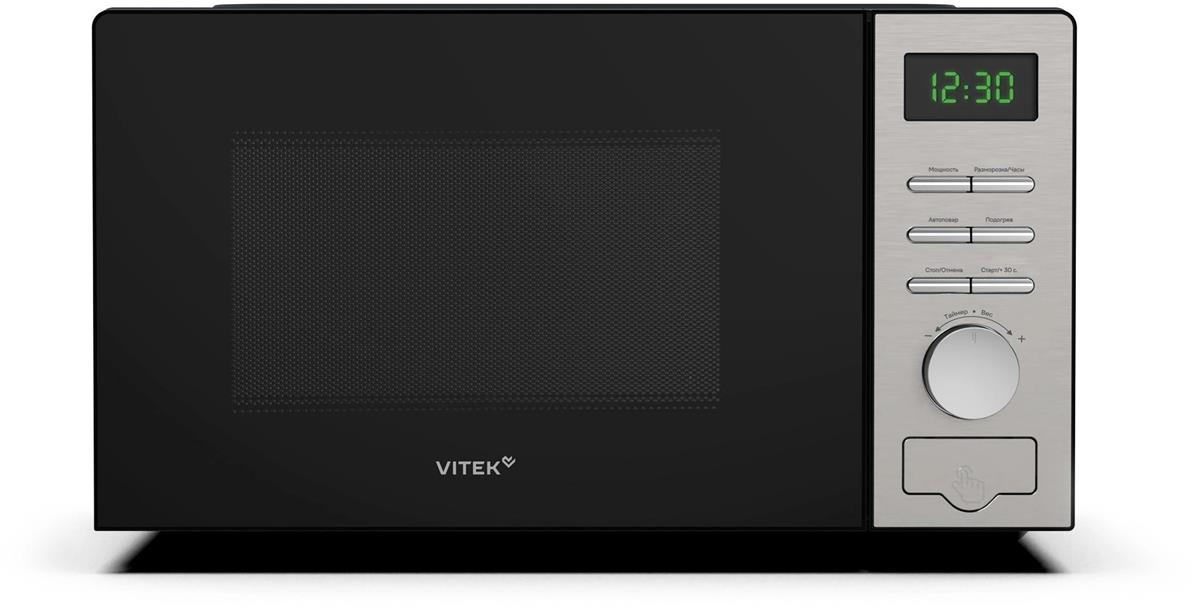 Изображение Микроволновая печь VITEK VT-MW0620 (700 Вт  20 л    черный, серебристый)