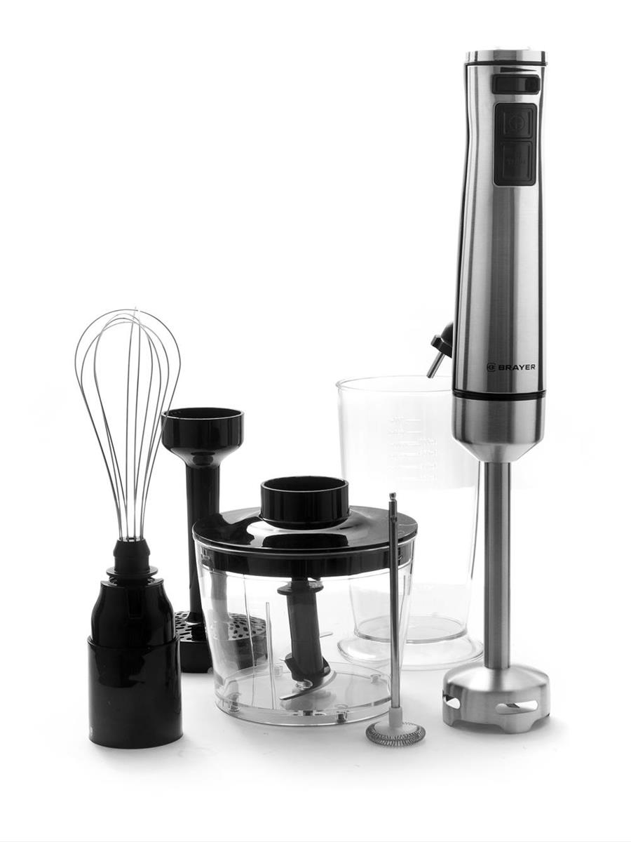 Изображение Блендер Brayer BR1251 (погружной/1200 Вт/черный, стальной)