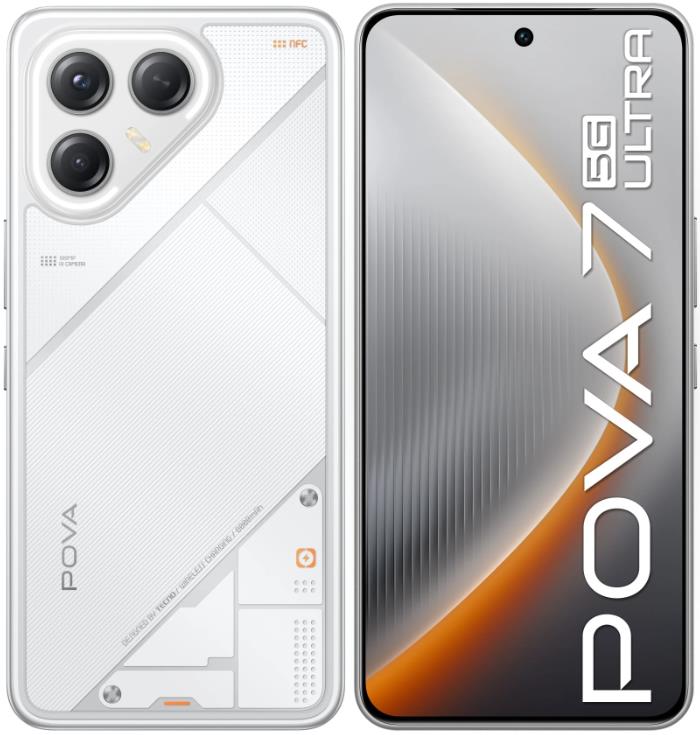 Изображение Смартфон TECNO Pova 7 Ultra 5G (256 Гб/8 Гб) белый
