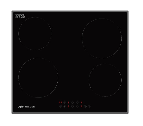 Изображение Варочная панель Millen MEH 601 BL (черный)