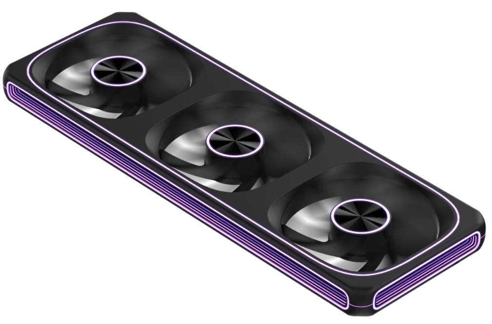 Изображение Вентилятор Formula Air Fusion 3 BK ARGB (180 об/мин , 120x120x25 мм,4-pin PWM)