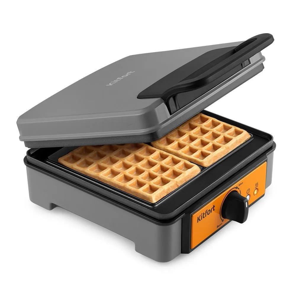 Изображение Вафельница Kitfort КТ-1694 (1200 Вт /серый)