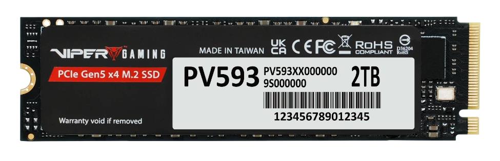 Изображение SSD диск Patriot Viper PV593 2000 Гб 2280 (PV593P2TBM28H)