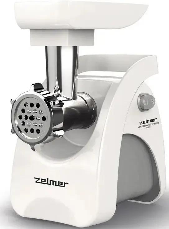 Изображение Мясорубка Zelmer ZMM9801B  (2200 Вт /3 кг/мин/белый)