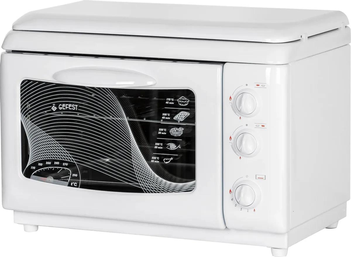 Изображение Плита настольная Gefest 100 (настольная) + духовка (газовая, эмаль, белый)