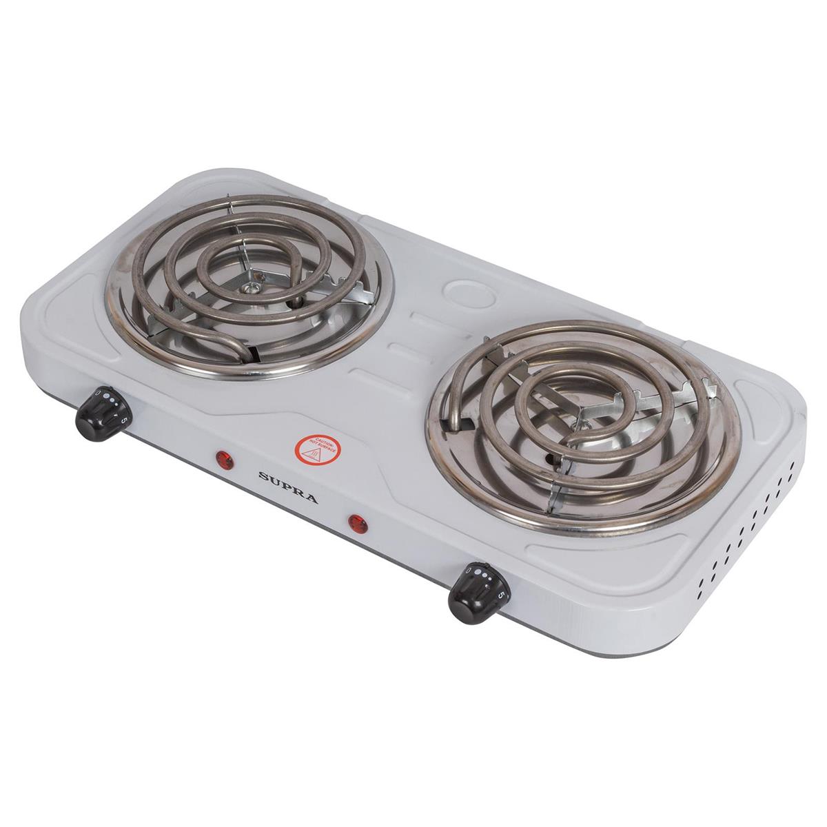 Изображение Плита настольная Supra HS-212 (электрическая, металл, белый)