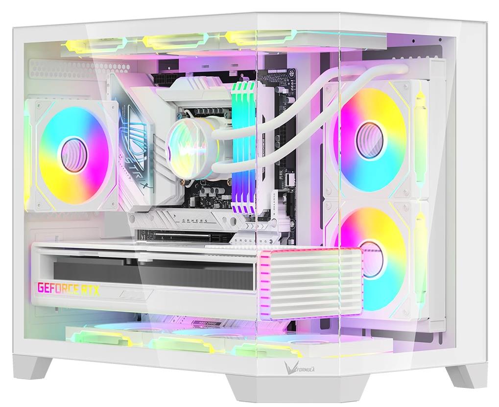 Изображение Корпус Formula Crystal Z6M Floe White (mATX, Mini-ITX, белый, без БП)/(CRYSTAL Z6M FLOE белый)