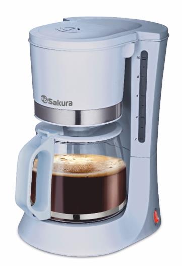 Изображение Кофеварка Sakura SA-6117BL голубой (капельная/1,2 л /700 Вт )