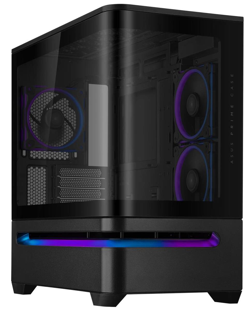 Изображение Корпус Asus Prime AP202 TG ARGB Black (mATX, Mini-ITX, черный, без БП)/(90DC00P0-B19000)