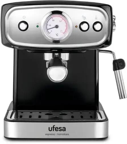 Изображение Кофеварка Ufesa CE7244 BRESCIA черный/серебристый (рожковая//850 Вт )