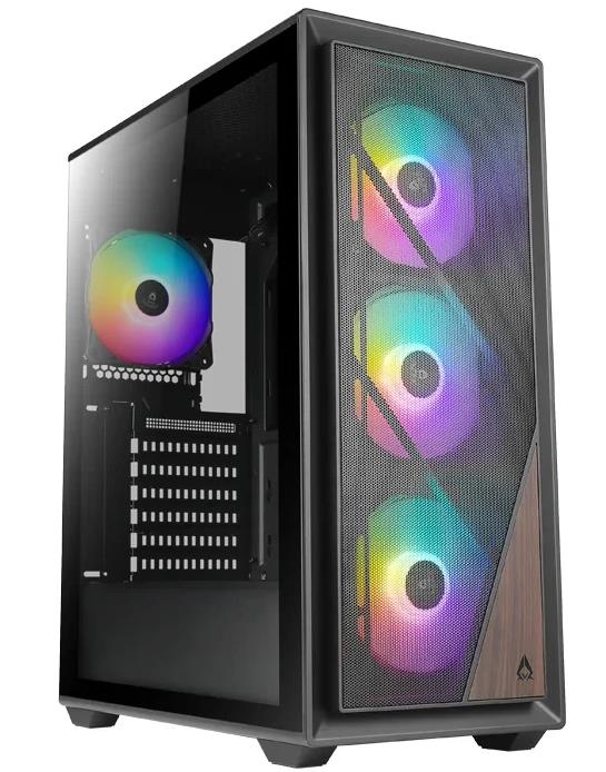 Изображение Корпус AZZA Forest Black (mATX, ATX, Mini-ITX, черный, без БП)/(CSAZ-370 FOREST)