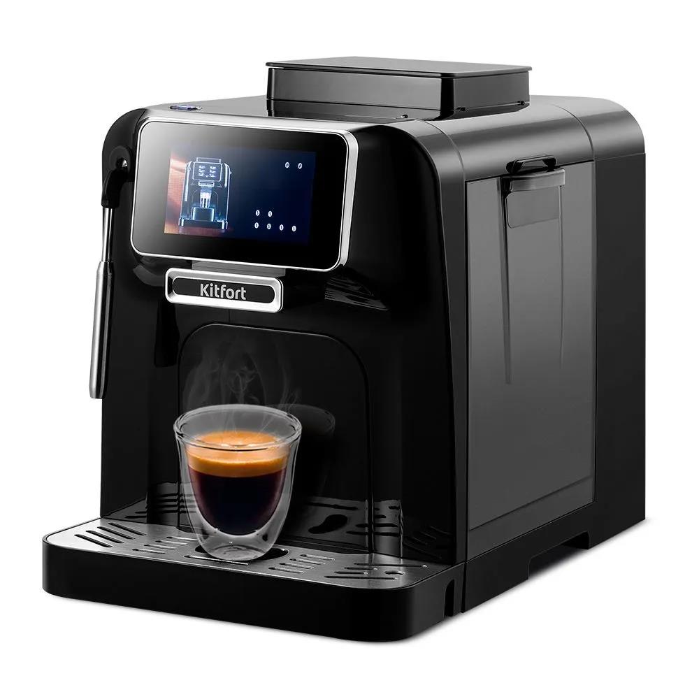 Изображение Кофемашина Kitfort КТ-7472 (1480 Вт /19 бар/черный)
