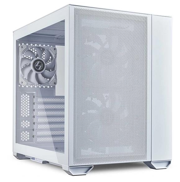 Изображение Корпус Lian Li O11 Air Mini White (mATX, ATX, Mini-ITX, EATX, белый, без БП)/(G99.O11AMW.00)