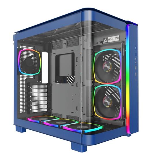 Изображение Корпус Montech KING 95 PRO Blue (mATX, ATX, Mini-ITX, синий, без БП)/(KING 95 PRO)