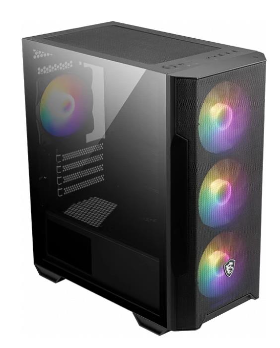 Изображение Корпус MSI MAG FORGE M100R Black (mATX, Mini-ITX, черный, без БП)/(306-7G20R41-HH9)