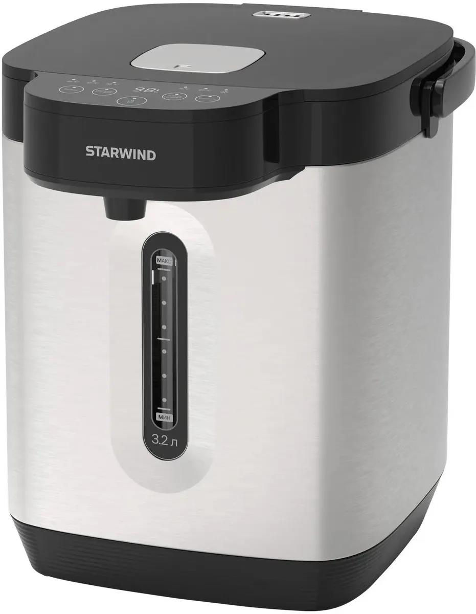Изображение Термопот STARWIND STP2725 (3,2 л /800 Вт /черный, серебристый)