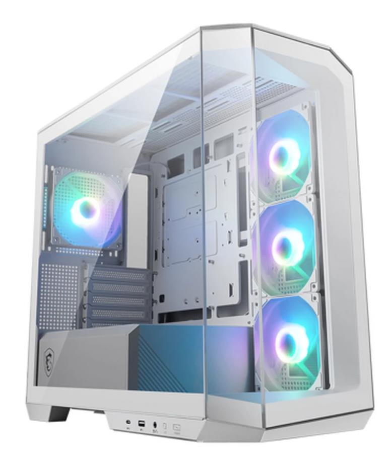 Изображение Корпус MSI MAG Pano M100R PZ White (mATX, Mini-ITX, белый, без БП)/(306-7G24W21-809)