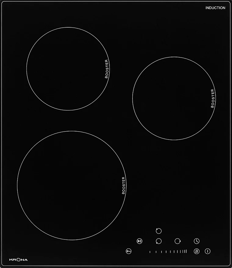 Изображение Варочная панель Krona FORTE 45 BL (черный)